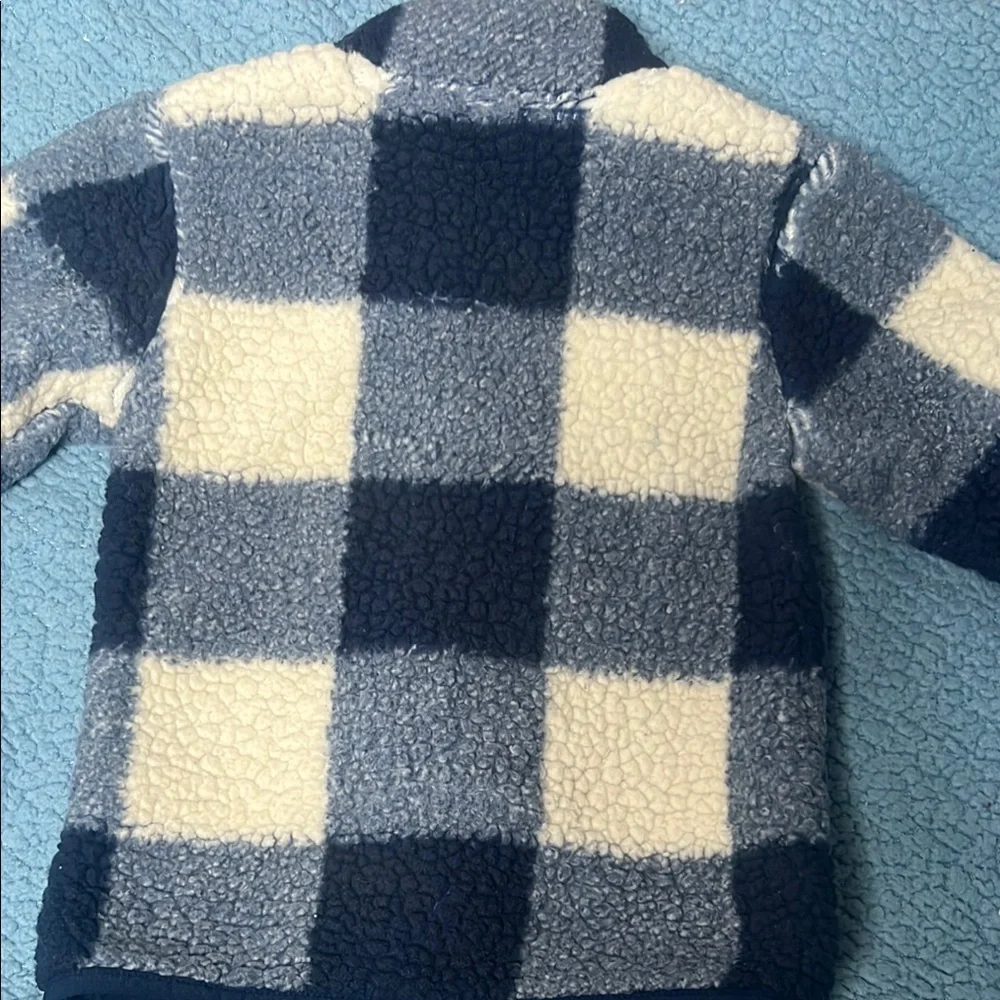 Carter's Navy and Cream Fleece Pullover - Picture 4 of 5